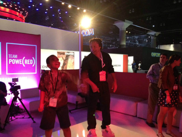 Cobi Jones with son-1